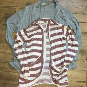 2 open cardigans with pockets 🌻 large